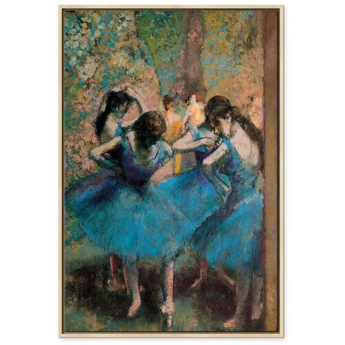  Slika - Edgar Degas &ndash; Blue Dancers 40x60 U prirodnom drvenom okviru Cijene