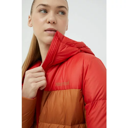Marmot Puhasta športna jakna Guides Down rjava barva