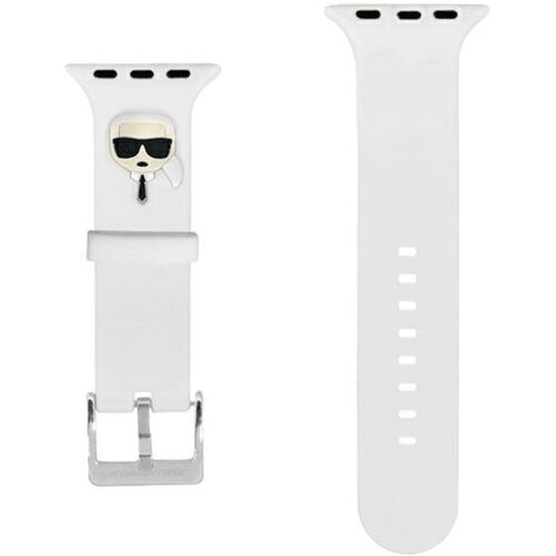  pašček za uro karl lagerfeld klawlslkw za apple watch 42 / 44 / 45 mm - karls head bel Cene