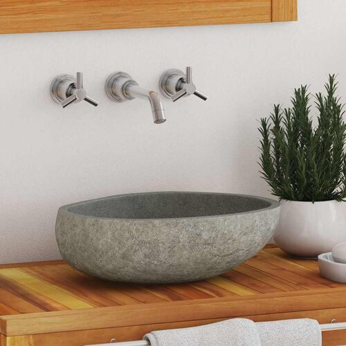The Living Store Umivalnik iz rečnega kamna ovalen (29-38)x(24-31) cm - Umivalnik, (21751060) Cene