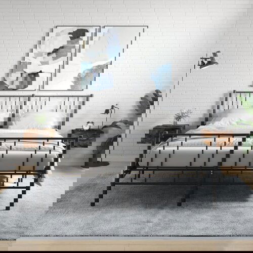 VidaXL Zidni noćni ormarići 2 kom dimljenog hrasta 35x35x20 cm Slike