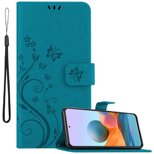 Cadorabo Xiaomi RedMi NOTE 10 PRO rožnato zlata - ovitek v cvetličnem dizajnu z magnetnim zapiranjem, stoječo funkcijo in režami za kartice, (20860245) Cene