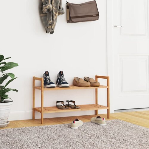 Stalak za cipele 69 x 27 x 41 cm od masivnog drva oraha Cene