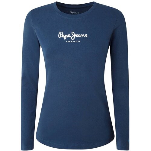 Pepe Jeans Majica 'New Verginia' tamno plava / bijela Cijene