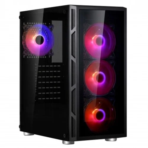 ANS Spire case VISION 7025 RGBgaming, ATX, 4x RGB fan 120mmVGA: 370mm, CPU cooler: 170mm