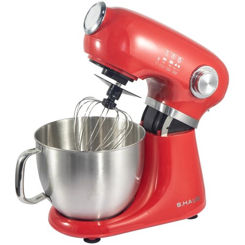 Swiss Haus SH-KM1905 planetarni me&amp;scaron;alnik 1000 W, 5 L &amp;ndash; rdeč Slike