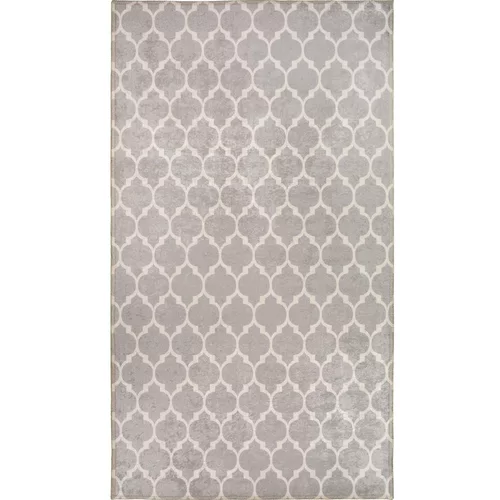 Vitaus Svijetlo sivo-krem perivi tepih 150x80 cm -