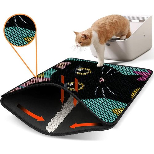 WALLXPERT Nrszn0109 multicolor cat litter mat Cene