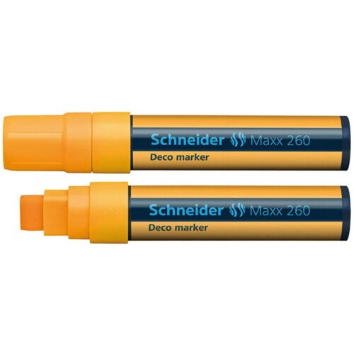 Schneider Flomaster , Deco Marker Maxx 260, tekuća kreda, 2-15 mm, narančasti Slike
