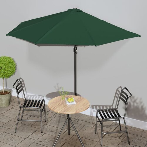 Balkonski suncobran s aluminijskom &scaron;ipkom 300 x 155 cm zeleni Cijene
