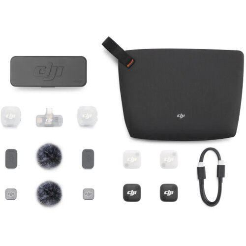 Dji Mic Mini 2 2 oddajnika + 1 mobilni + sprejemnik polnilna postaja Slike
