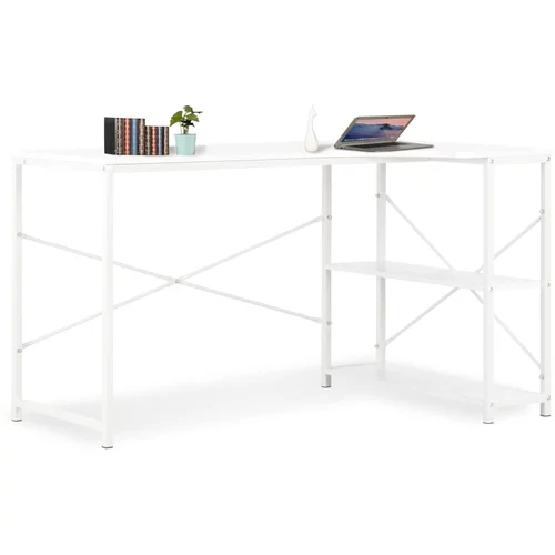 vidaXL Računalniška miza bela 120x72x70 cm, (20608801)