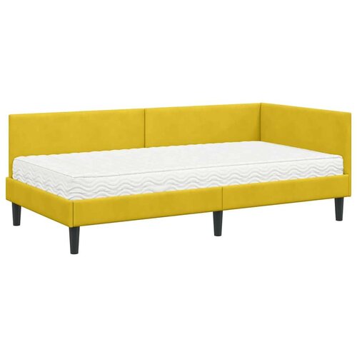  Kutni krevetni okvir s madracem Ostalo 2 pcs Žuta Bar&amp;scaron;un Slike