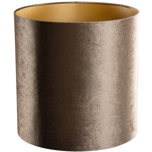 QAZQA Velours lampenkap bruin met gouden binnenkant 40/40/40 Cene