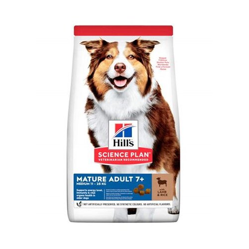 Hills Science Plan hrana za pse Mature Adult 7+ Medium Jagnjetina i pirinač 14kg Cene