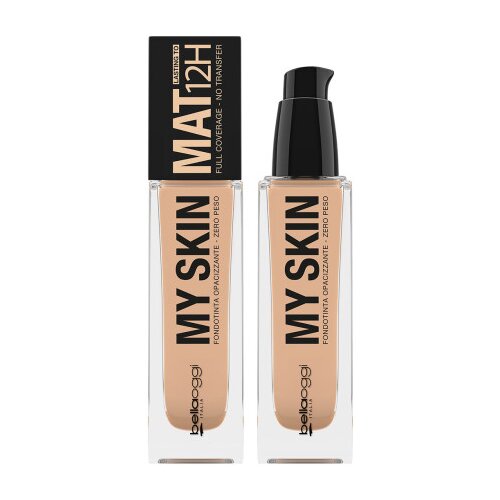 bellaoggi tekoča podlaga - My Skin Mat 12h Foundation - Warm Beige Cene
