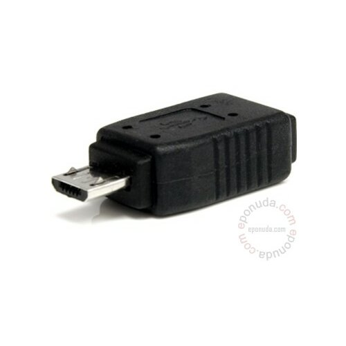 Fast Asia adapter USB Mini-B - USB Mikro-B Black adapter Slike