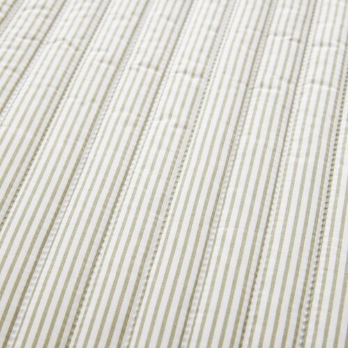 Catherine Lansfield Zeleno pre&amp;scaron;ito pregrinjalo 220x230 cm Stripe &amp;ndash; Slike