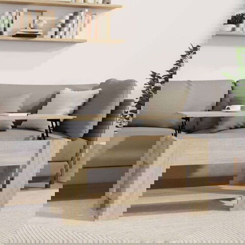  Klubska mizica sonoma hrast 101x49x52 cm konstruiran les, (20797397) Cene