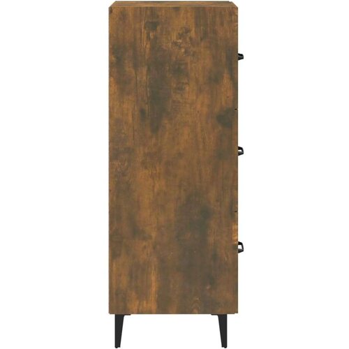  Komoda boja dimljenog hrasta 34 5x34x90 cm konstruirano drvo Slike