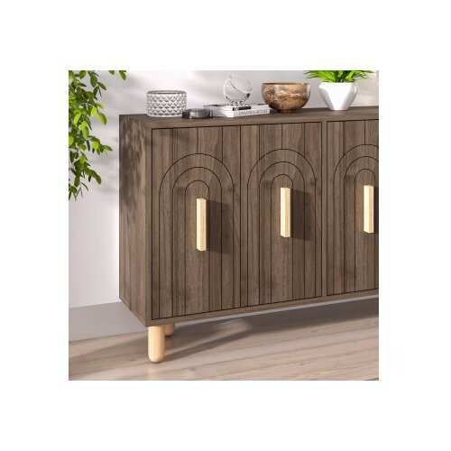 Hanah home komoda tiger walnut Slike