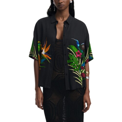 Desigual Srajce &amp;amp; Bluze CAM_ARTEMISA 25SWCW39 Črna Slike