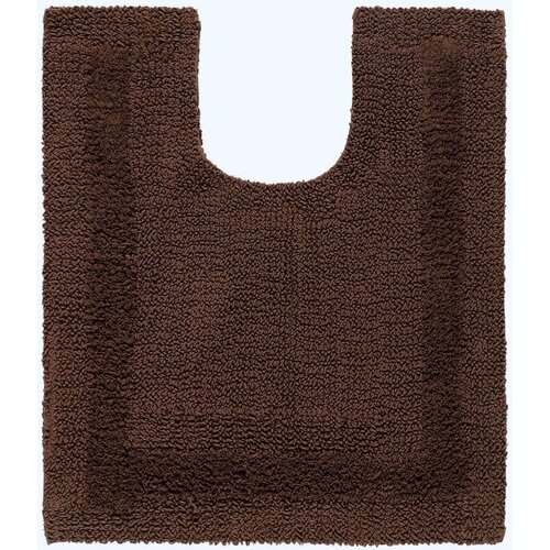 HOMESCAPES preproga contour wc iz bombaža, 50 x 55 cm &ndash; čokoladna, (5000165931) Cene