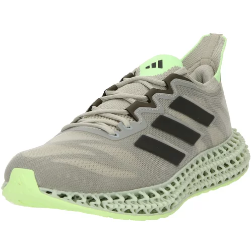 Adidas Tenisice za trčanje kameno siva / svijetlozelena / crna