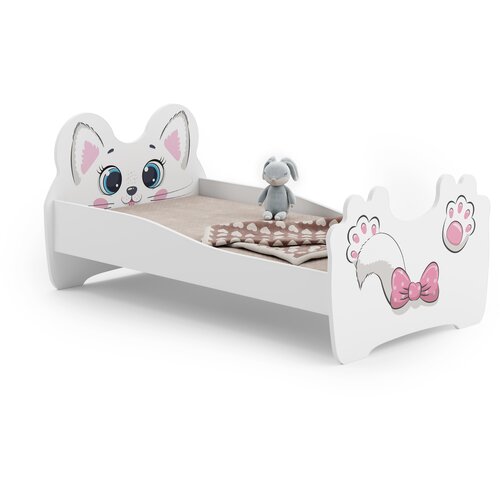 Kobi Furniture Enojna otro&amp;scaron;ka postelja Pink cat 160x80 z vzmetnico, (20630387) Slike
