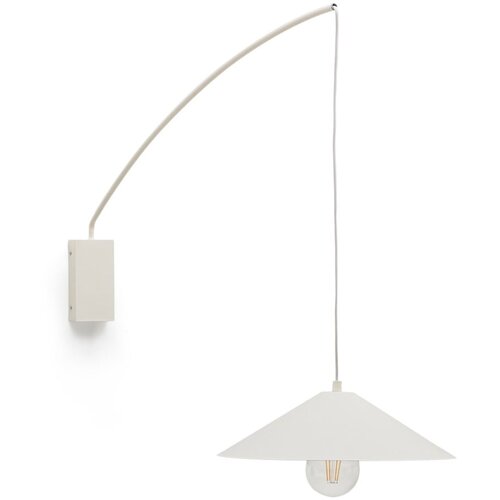 Kave Home Kremno bela stenska svetilka &amp;oslash; 35 cm Kally &amp;ndash; Slike