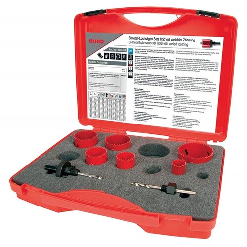  Krunske testere-set hss bimetal 22,29,35,44,51,68mm Cene