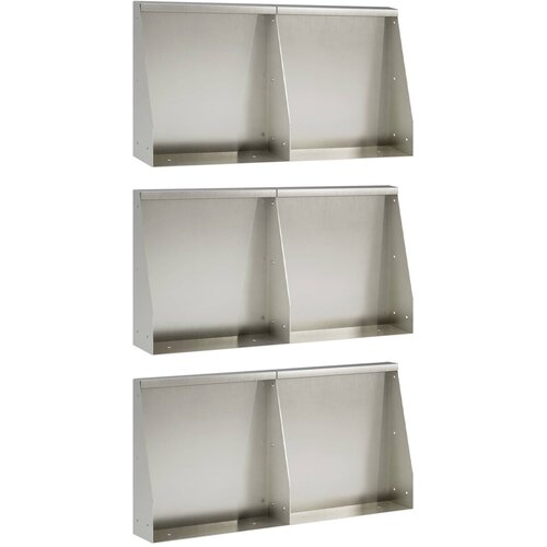  Zid za zadržavanje 6 kom. 40 x 12 x 30 cm Nehrđajući čelik Cijene