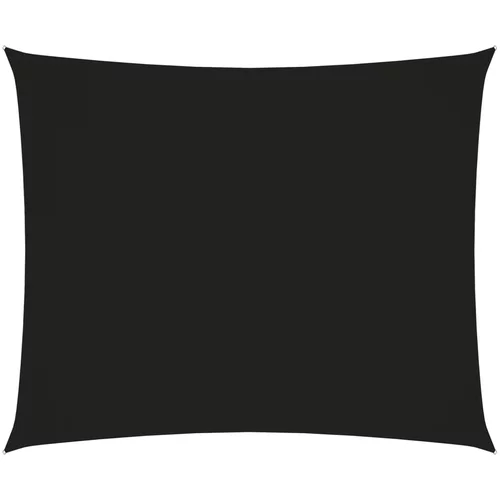 vidaXL Jedro protiv sunca od tkanine Oxford pravokutno 5 x 6 m crno