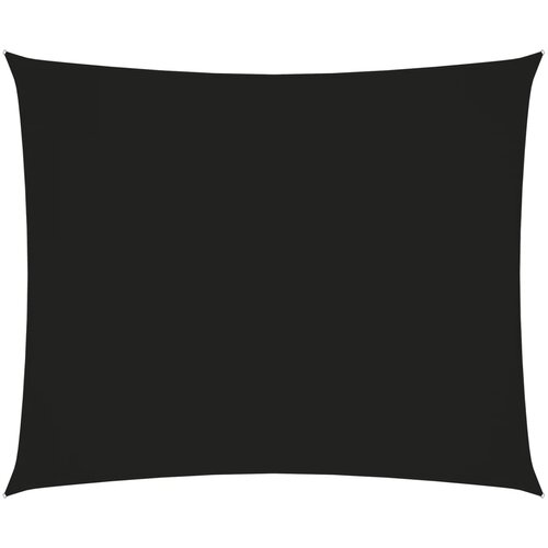VidaXL Senčno jadro oksford blago pravokotno 5x6 m črno Slike