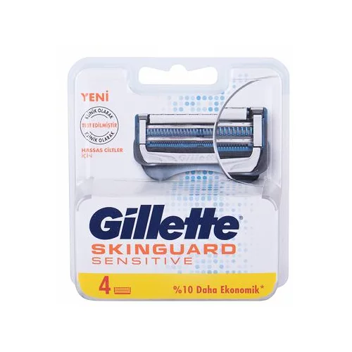 Gillette Skinguard Sensitive nadomestne britvice za občutljivo kožo 4 ks za moške