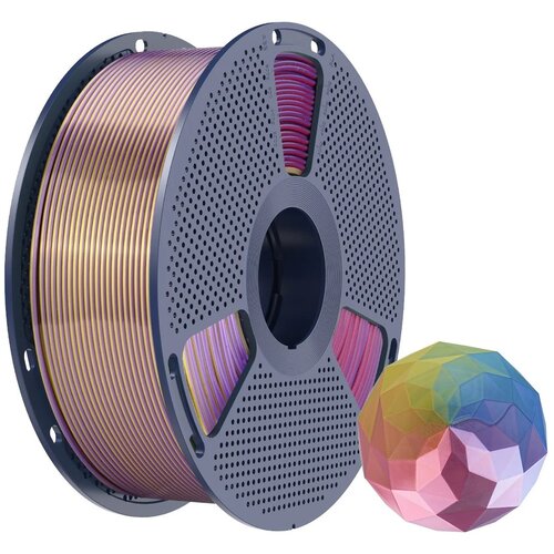 SUNLU Silk PLA+ Forth-Color Blue Purple Red Gold - 1,75 mm / 1000 g Slike