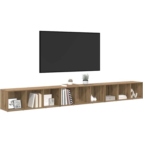  Set TV komoda Zidne 3 pcs Umjetnički hrast 37 x 35 x 107 cm Slike
