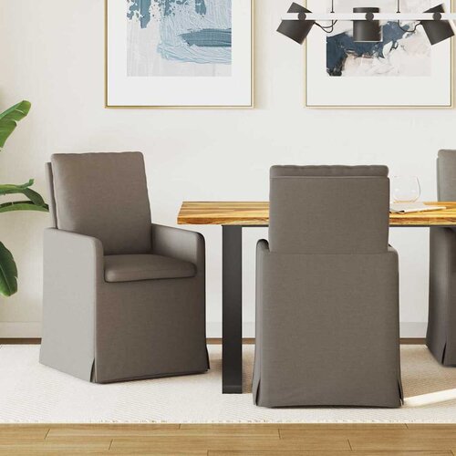  Trpezarijske stolice 2 pcs Svjetlosiva 57 x 67 x 98 cm Cijene