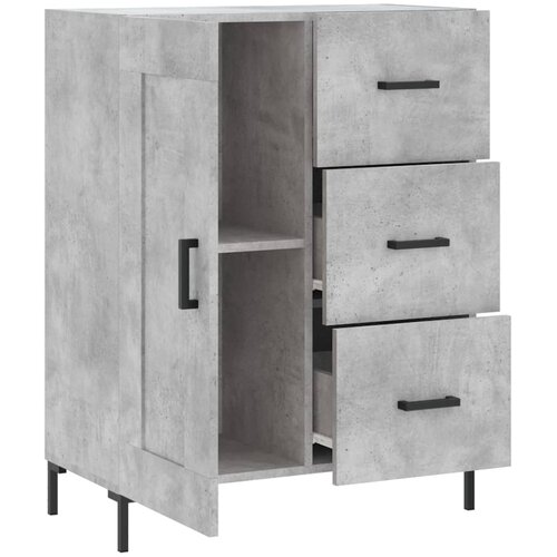  Komoda siva boja betona 69,5x34x90 cm od konstruiranog drva Slike