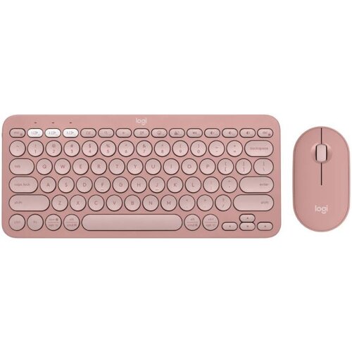 Logitech Pebble2 Wireless Combo US tastatura i miš roze Slike