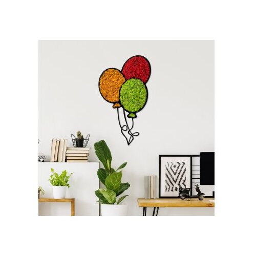 WALLXPERT Zidna dekoracija Mahovina - Baloni, 62 x 36 cm, Crvena Cijene