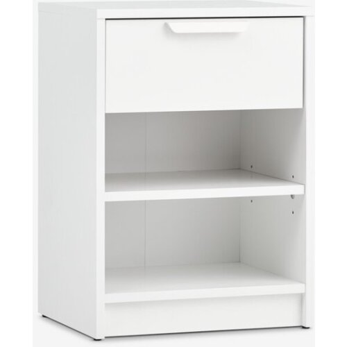  Noćni ormarić 1 fioka bela Slike