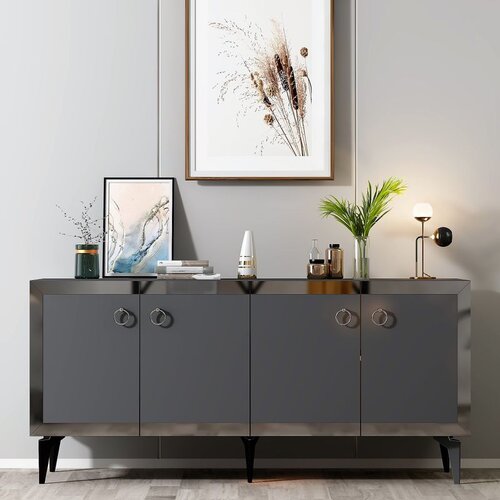 Hanah home ponny - anthracite, silver anthracitesilver console Cene