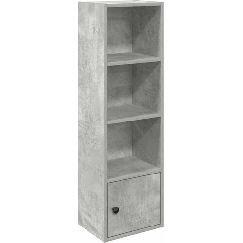 Maison Chic Knjižna omara - Knjižni regal betonsko siva 31x24x102 cm inženirski les, (21725983) Slike