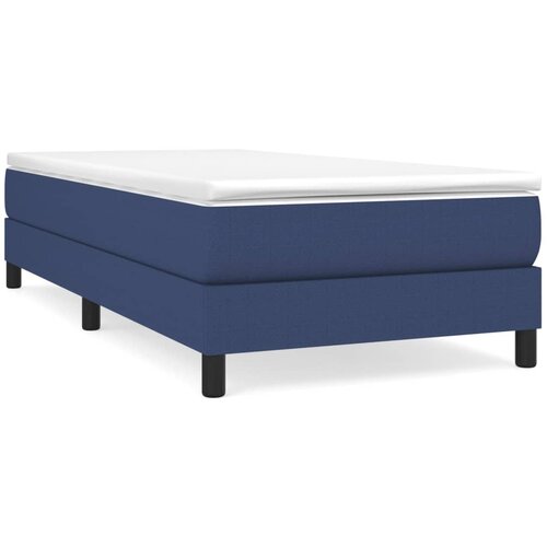 Maison Chic Box spring postelja - Vzmetna postelja z vzmetnico moder 80x200 cm blago SL19020, (21885398) Slike