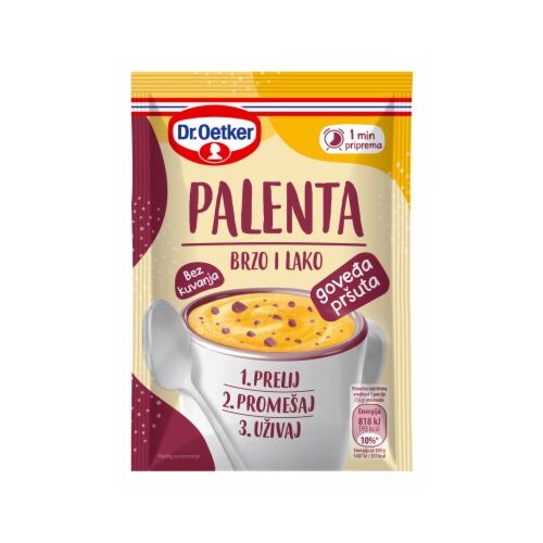 Dr. Oetker PALENTA KUKURUZNA INSTANT GOVEĐA PRŠUTA 55G Cene