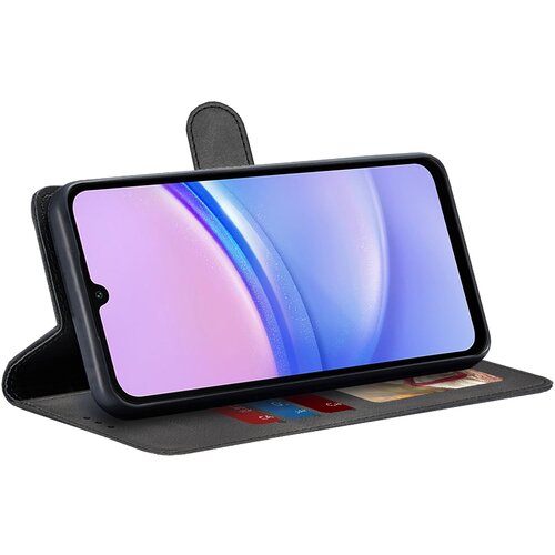Techsuit Diary Book preklopna maska za Samsung Galaxy A15 4G / A15 5G -crna Slike