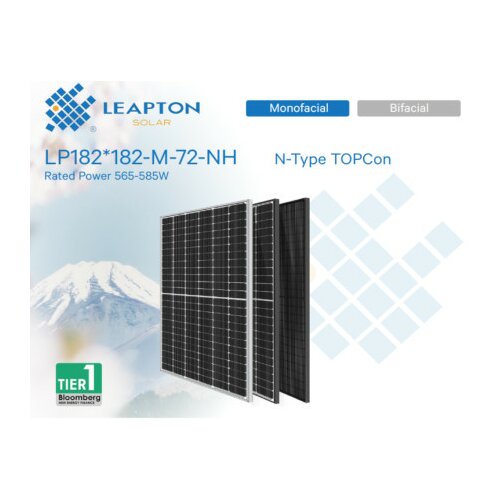 Leapton energy Leapton 575W,MF,N Tip,1400mm PV modul ( LP182182M72NH-MF ) Cene