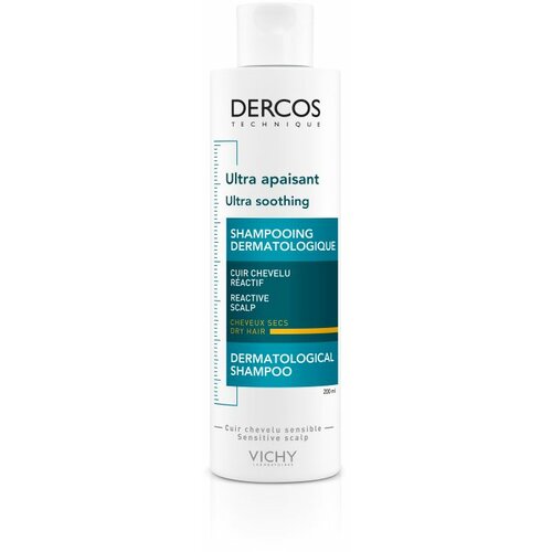 Vichy dercos izuzetno smirujući šampon za osetljivo vlasište, suva kosa, 200 ml Slike