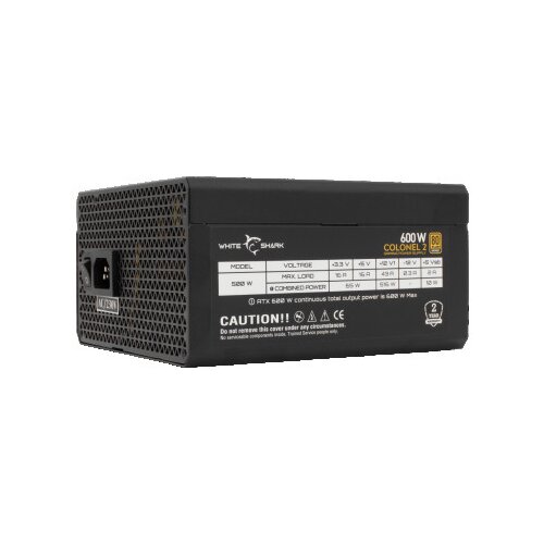 WHITESHARK GPSU B600S COLONEL 2 600W 80+ BRONZE PC Power Cene